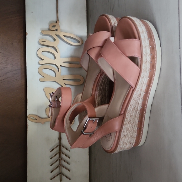 Platform rosepeach sandals - Picture 1 of 3